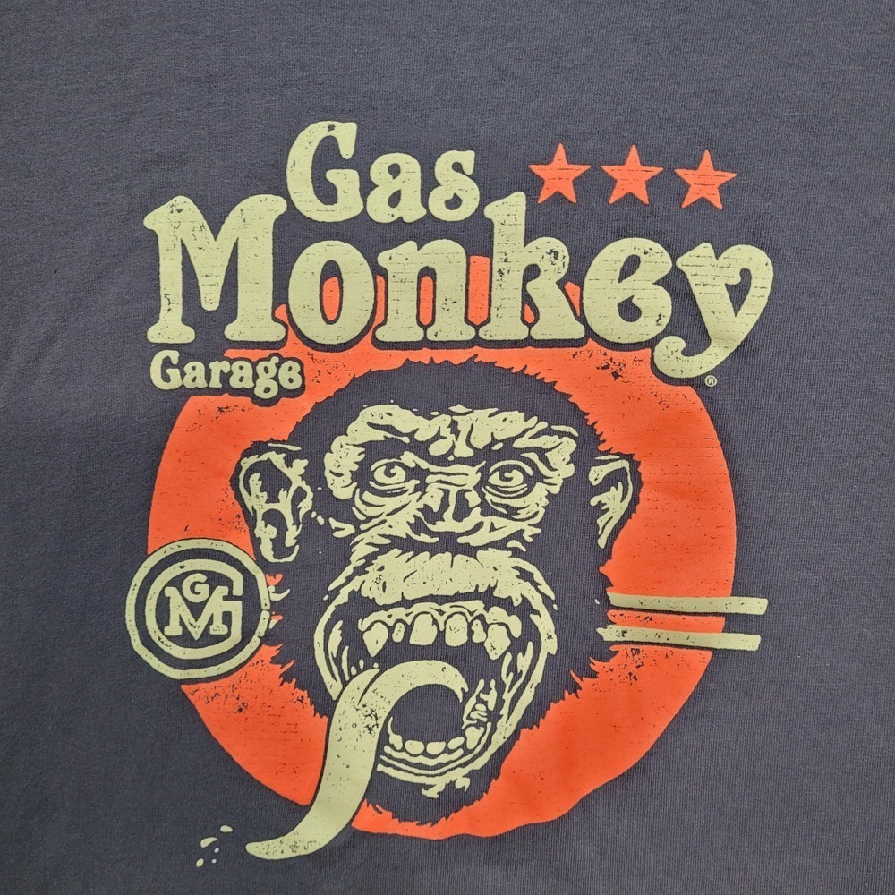 Gas Monkey Garage Graphic‎ T-Shirt Monkey Face Short Sleeve Adult Size 2XL